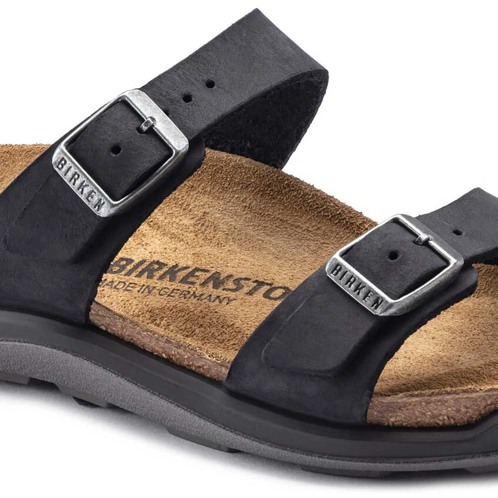 Birkenstock Women's Sierra Oiled Leather Sandal - Black - Regular/Wide - Image 4