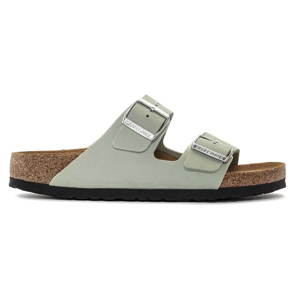 Birkenstock Women's Arizona Nubuck - Matcha- Medium/Narrow - Image 3