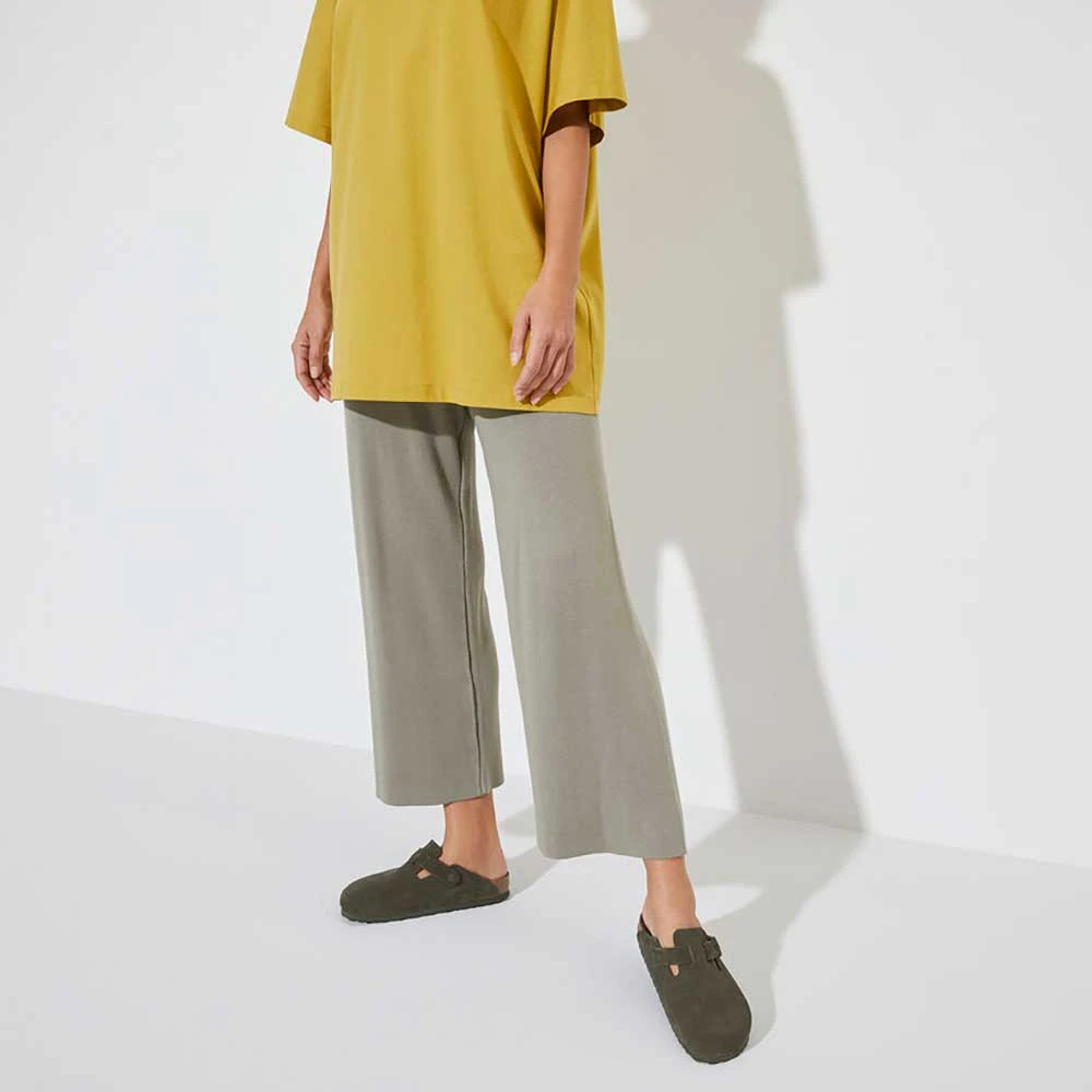 Birkenstock Women's Boston Suede Clog - Thyme - Regular - Image 5