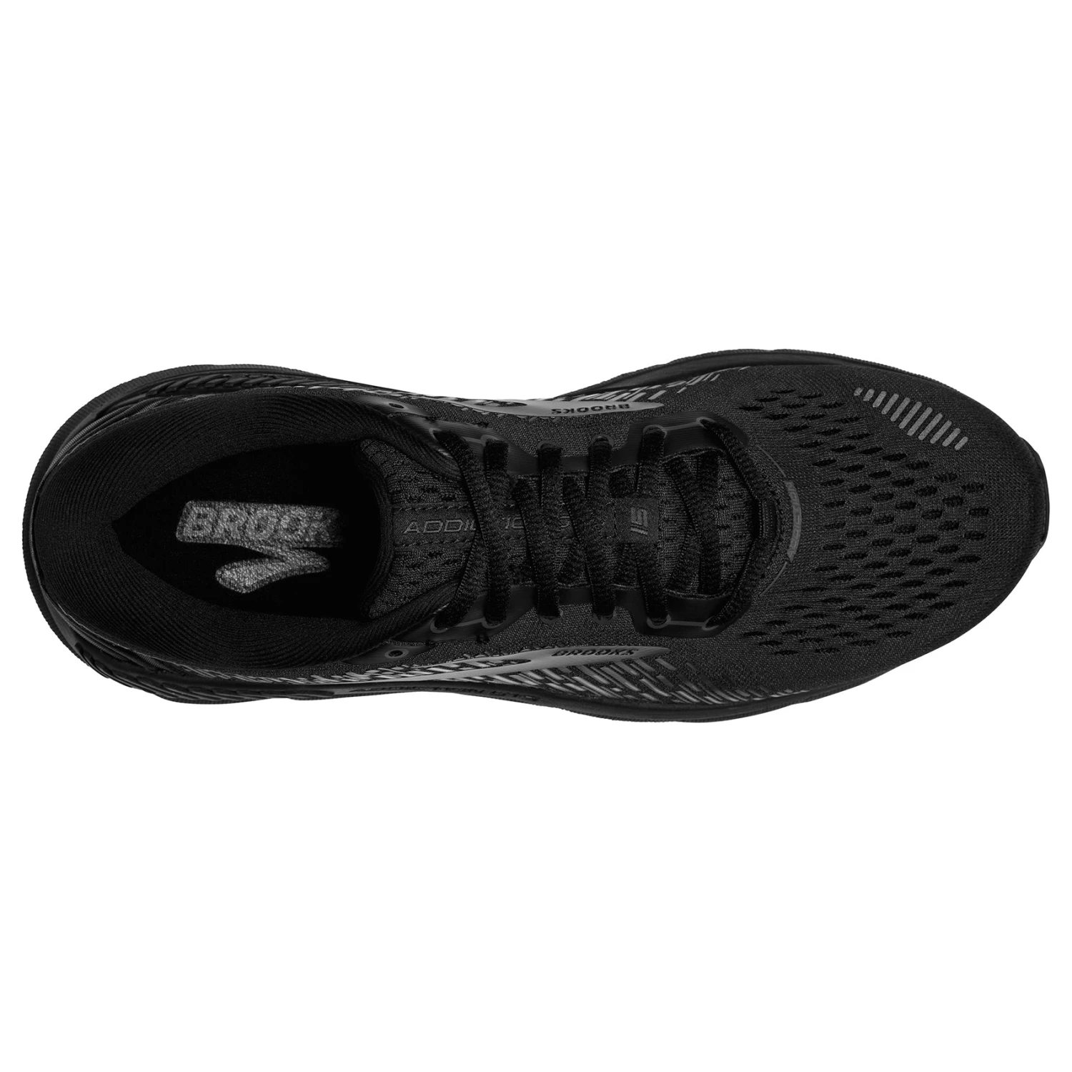 BROOKS Men's Addiction GTS 15 Running Shoe - Black/Black/Ebony - Extra Wide (4E) - Image 4