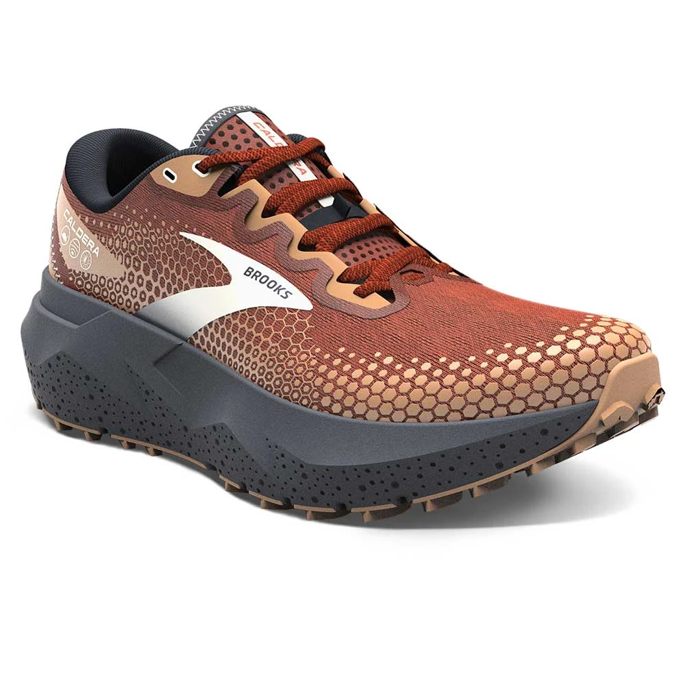 BROOKS Men's Caldera 6 Trail Shoe- Rooibos/Biscuit/Peacoat- Regular (D) - Image 2