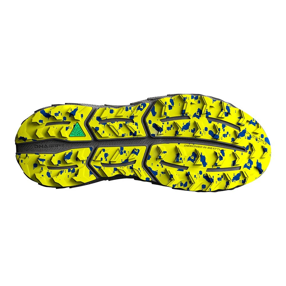 BROOKS Men's Cascadia 17 Trail Running Shoe - Blue/Surf The Web/Sulphur - Regular (D) - Image 6