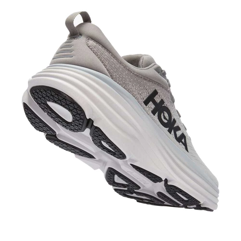 Hoka Men's Bondi 8 Running Shoe- Sharkskin/Harbor Mist- Wide (2E) - Image 4