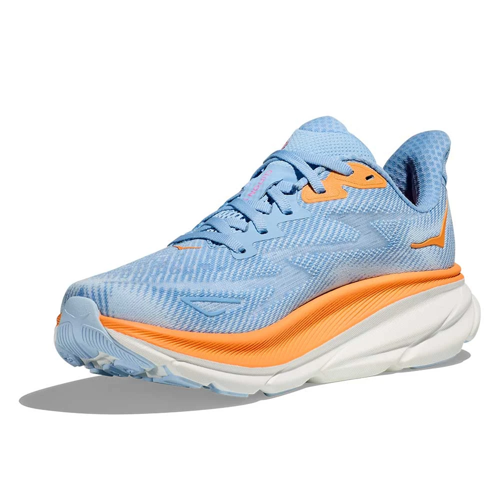 Hoka Women's Clifton 9 Running Shoe - Airy Blue/Ice Water - Wide (D) - Image 3
