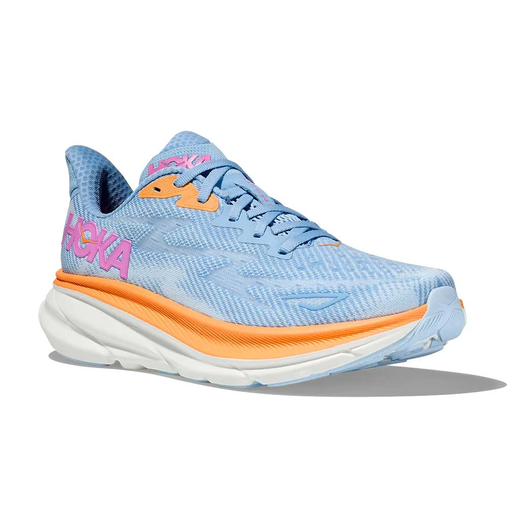 Hoka Women's Clifton 9 Running Shoe - Airy Blue/Ice Water - Wide (D) - Image 2
