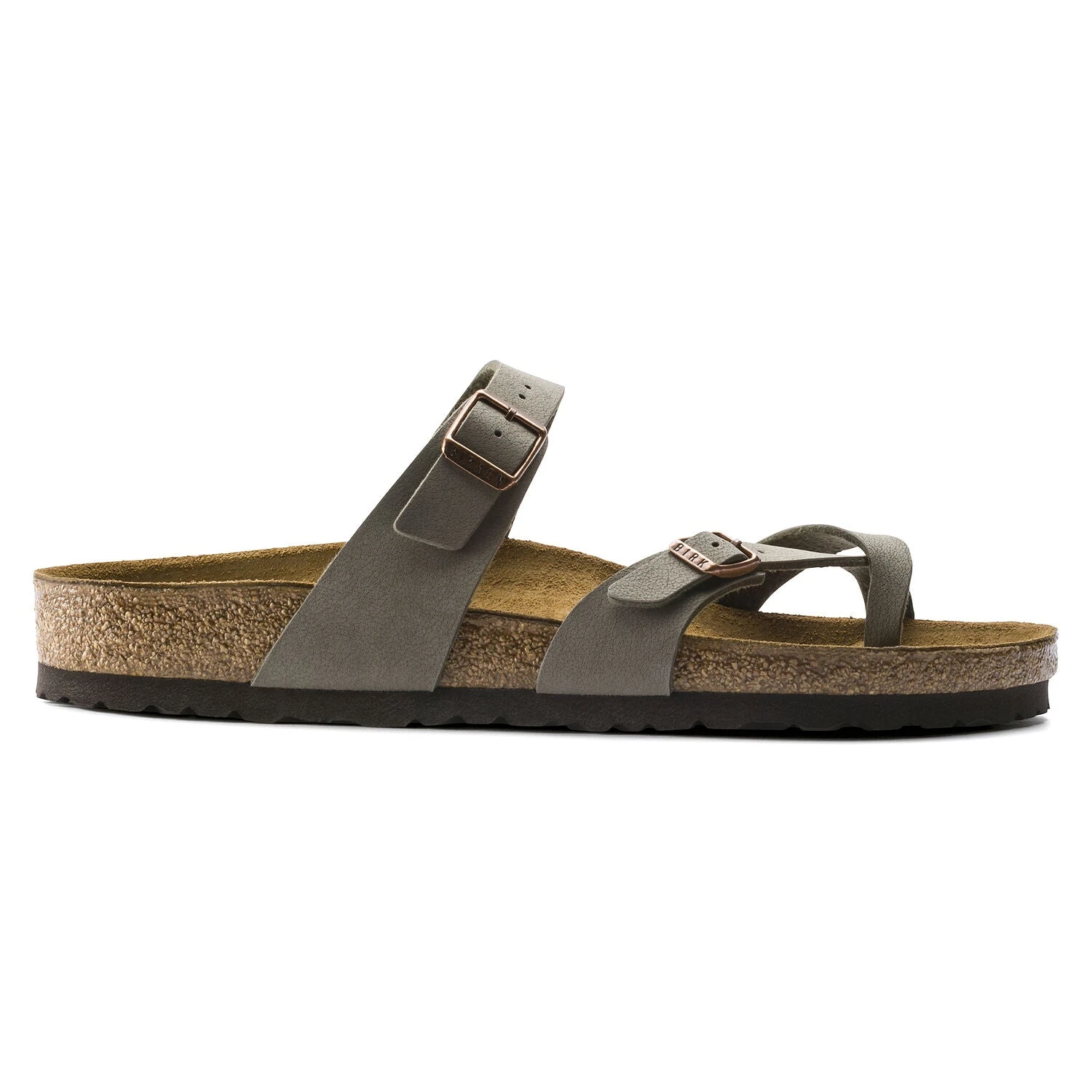 Birkenstock Mayari Cork Stone Birko-Flor Nubuck Sandal- Regular/Wide - Image 2