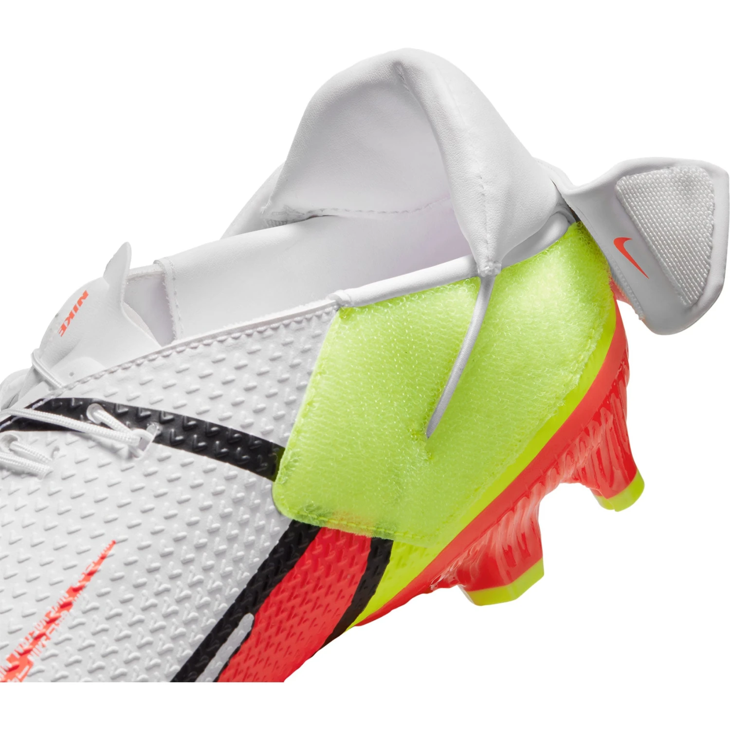 Nike Unisex Phantom GT2 Academy Flyease FG/MG Soccer Shoe - White/Bright Crimson/Volt - Image 10