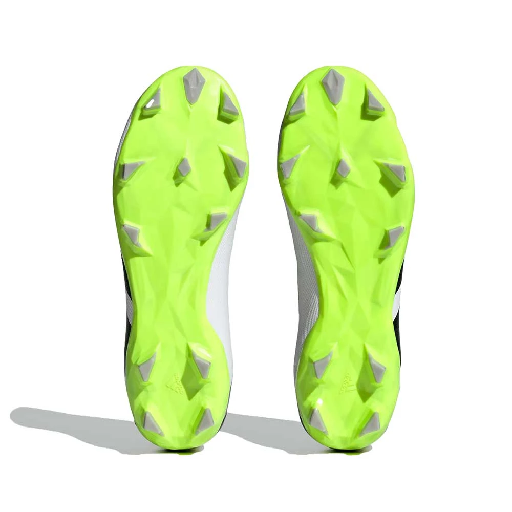 ADIDAS Unisex Predator Accuracy .3 Laceless FG - Cloud White/ Core Black / Lucid Lemon- Regular (D) - Image 5