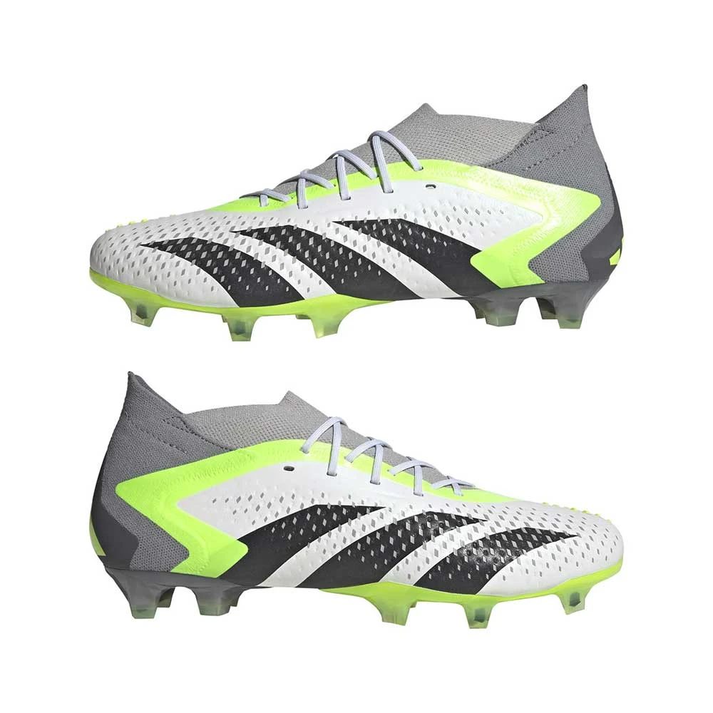 Unisex Adidas Predator Accuracy.1 FG Soccer Shoes - Ftwwht,Cblack,Luclem - Regular (D) - Image 5