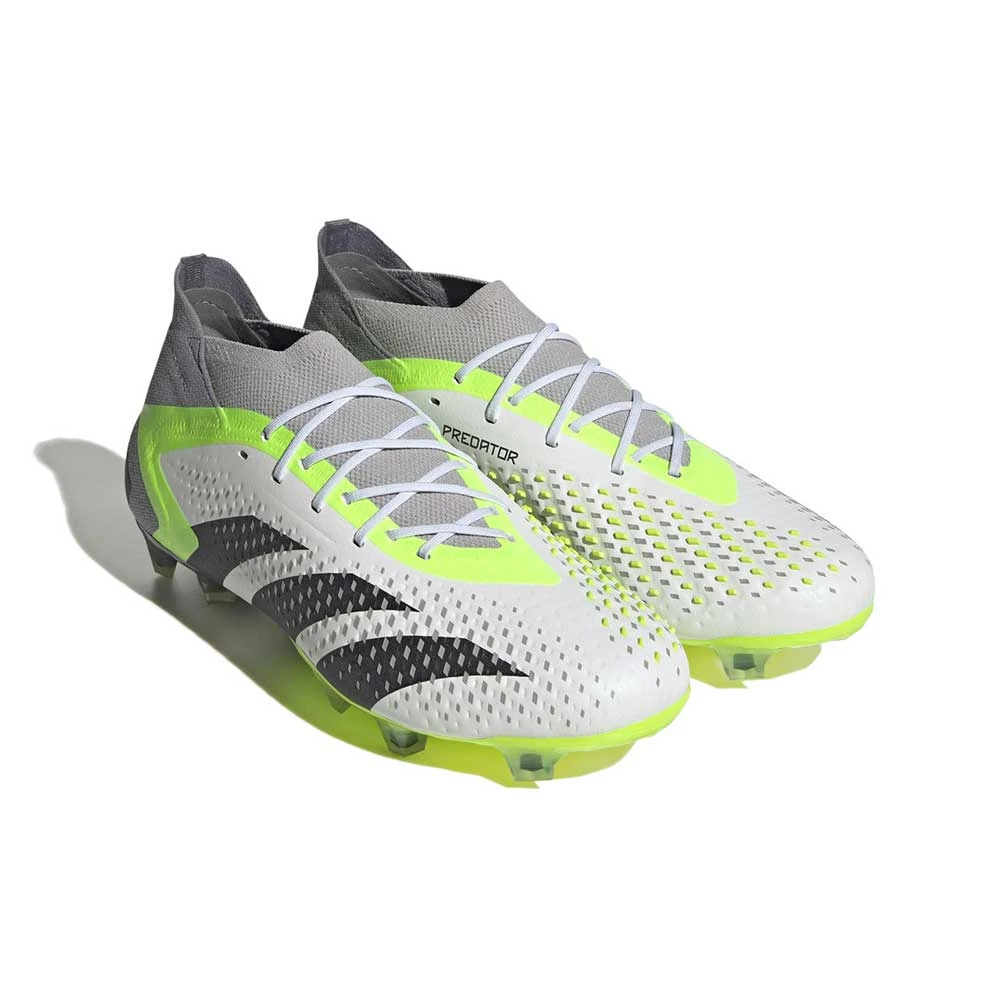Unisex Adidas Predator Accuracy.1 FG Soccer Shoes - Ftwwht,Cblack,Luclem - Regular (D) - Image 2