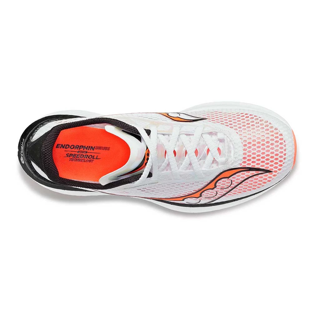 Saucony Men's Endorphin Pro 3 Racing Shoe - White/Black/Vizi- Regular (D) - Image 3
